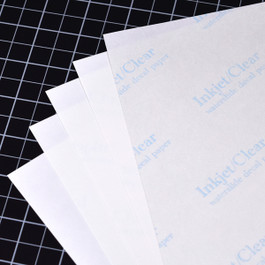 Clear On White Decal Paper